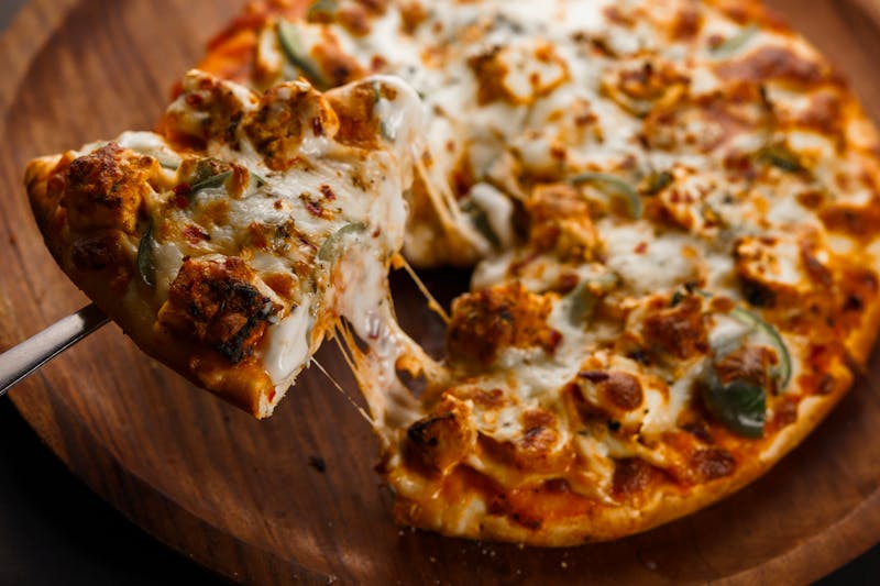 Wood-fired Pizza Fresh from Oven